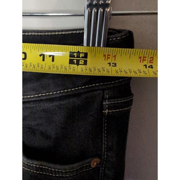 BDG Urban Outfitters trendy Y2k low rise black gray denim flare pants 26 - Picture 7 of 15